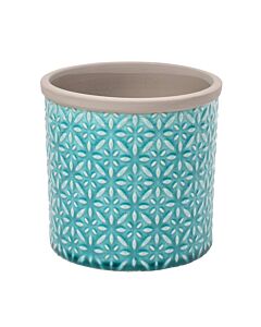 Burgon & Ball Tuscany Glazed Pot-Blue-Small